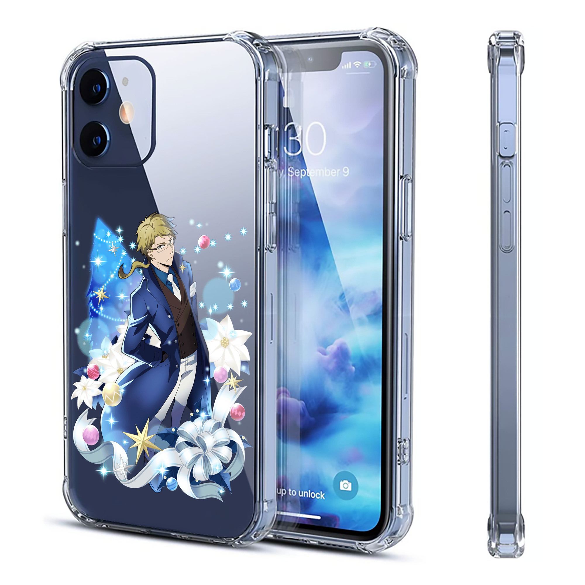 （画像用） 文豪ストレイドッグス Bungo Stray Dogs 【iPhone 12シリーズ対応】透明スマホケース（クリアソフトケース）